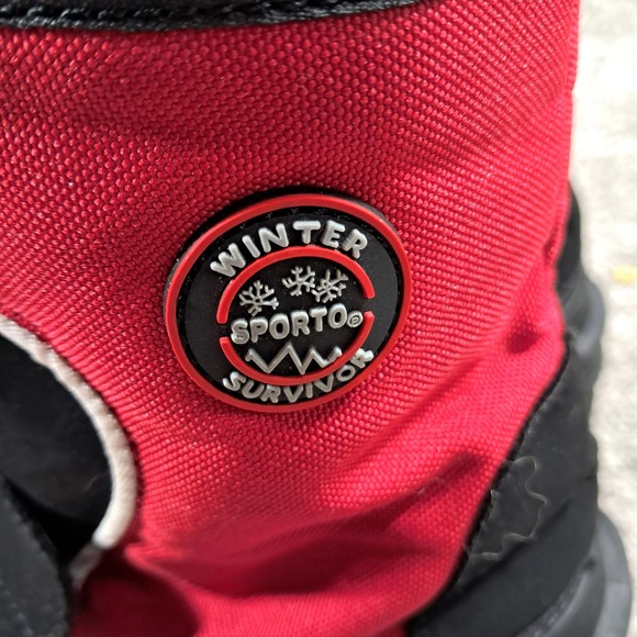 Sporto Winter Survivor Connor Red Black Snow Boots Mens Size 7M 426252 - Picture 4 of 12
